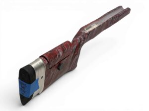*NEW INVENTORY* McMillan Stock - Adj Kestros with Fiberglass Shell - Partial Inlet for BAT 1.350" B Action - 1.250 Straight Barrel Channel - Molded In Red, Light Gray and Black Marble - With Clamp Bar Cheekpiece and 3 Way Adjustable Recoil System