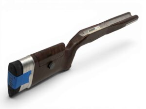 *NEW INVENTORY* McMillan Stock - Adj Kestros "R" with Fiberglass Shell WITH FOREND RAIL - Partial Inlet for BAT 1.55" M Action - 1.250 Straight Barrel Channel - Molded In McWoody Finish - With Clamp Bar Cheekpiece, 3 Way Adjustable Recoil System and Embedded Aluminum Rails on Forend