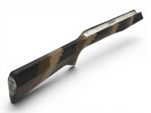 McMillan Bruno Stock - Light Varmint W/ Carbon Fiber Shell - Partial Inlet for BAT B Action - HV Barrel Channel - Molded In Banded Carbon Arid - Dark Tan, Coffee Brown, Clear Base