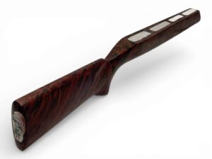McMillan Stock - Hunter Class Benchrest - Flat Top with Benchrest Tang - Molded Marble McWoody Finish - Fiberglass