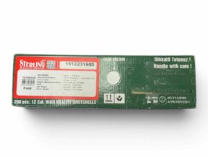 *PURCHASED IN ESTATE* Sterling Loaded Ammo - 12 Gauge Field Loads - 1 3/16oz Shot Weight - 00 Buckshot - 2 3/4" Case Length - CASE OF 200 Rounds