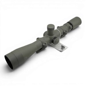 USED Leupold Scope - 4.5-14 Power - Fine Crosshair Reticle - Comes with Set of 2 Piece Cantilever Style Ring Mounts - Powder Coated Scope and Rings Greenish/Grayish