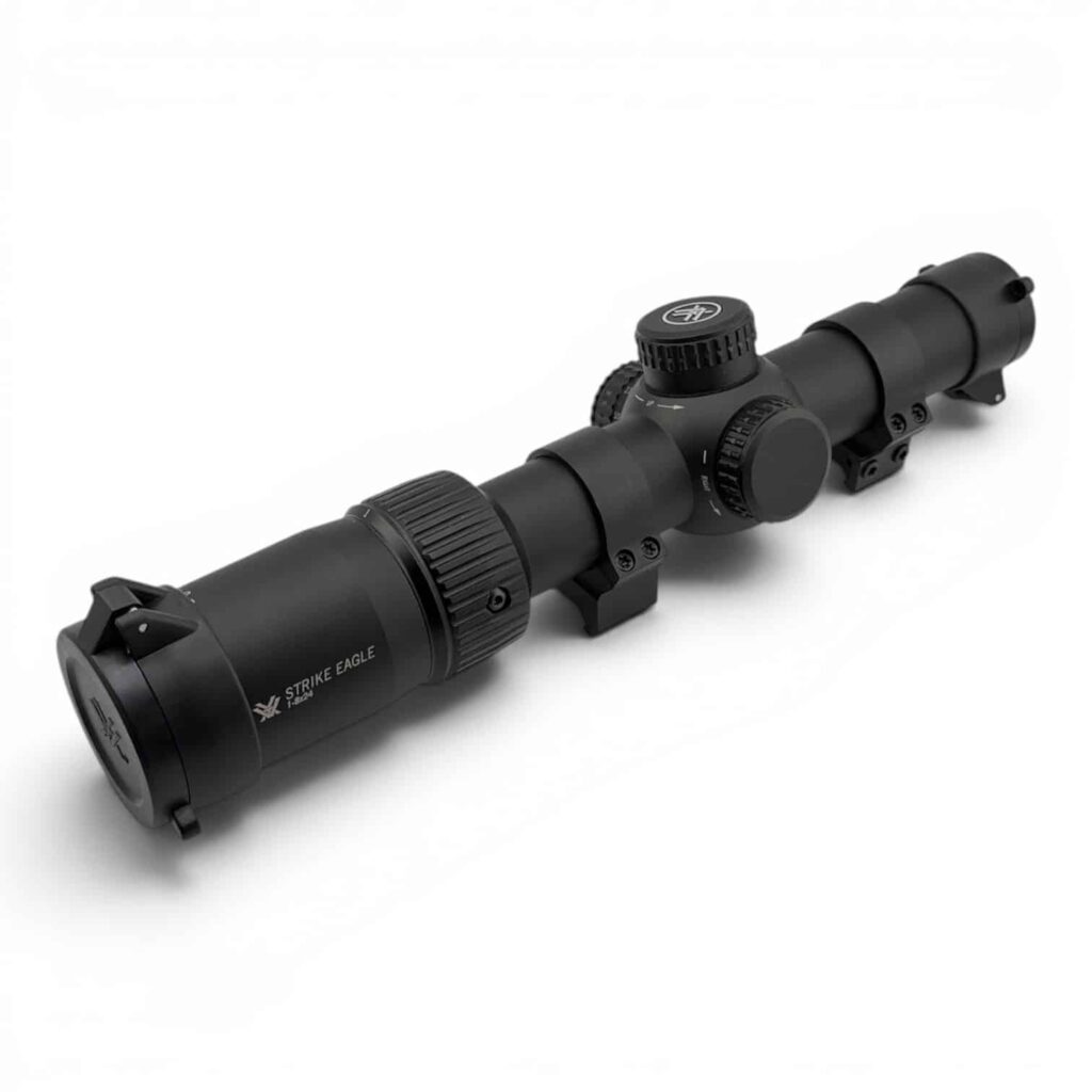 USED Vortex Scope - Strike Eagle - 1-8x24mm - AR-BDC3 MOA Reticle - Comes with Flip Up Lens Caps and Picatinny Rings