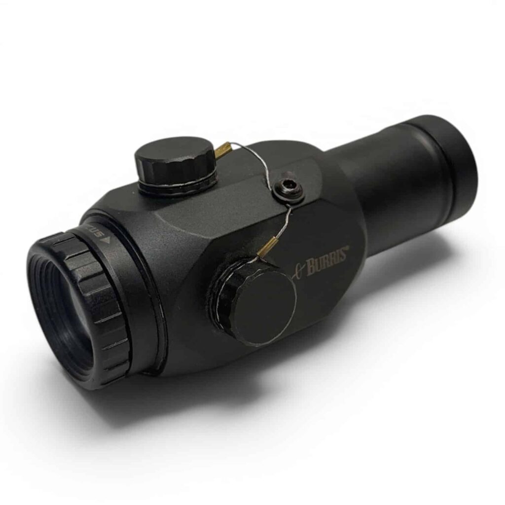 *PURCHASED IN ESTATE* USED DISCONTINUED Burris AR-Tripler - 3x Magnifier - Previous Owner Added Tether Wires to Adjustment Caps to Prevent Loss in the Field