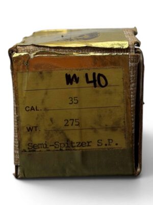 *PURCHASED IN ESTATE* Vintage Barnes Bullets - 35 Caliber .358 - 275 Grain - Semi Spitzer SP - OPEN BOX OF 40 BULLETS