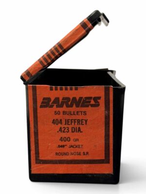 *PURCHASED IN ESTATE* Vintage Barnes Bullets - 404 Jeffery .423 - 400 Grain - Round Nose S.P. Bullet - OPEN BOX OF 50 BULLETS