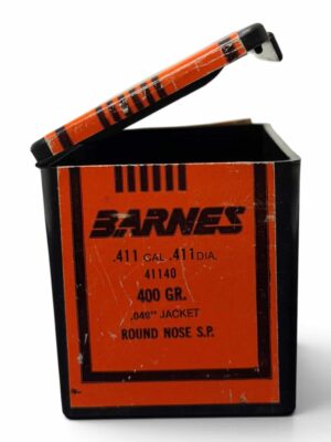 *PURCHASED IN ESTATE* Vintage Barnes Bullets - 405 Winchester .411 - 400 Grain - Round Nose SP - OPEN BOX OF 50 BULLETS