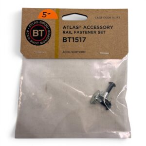 *PURCHASED IN ESTATE* New Atlas Bipod Accessory Rail Fastener Set - Consists of Two 10-32 T-Nuts and Two 10-32 x 3/4” Button Head Cap Screws