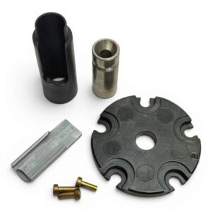 *PURCHASED IN ESTATE* USED PARTIAL Dillon Conversion Kit 300 WSM for XL650 or XL750 Machines - Not Complete - Only Includes Shell Plate, Powder Funnel, Locator Buttons, Casefeed Adapter and Case Insert Slide