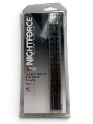 *PURCHASED IN ESTATE* BRAND NEW Nightforce One Piece Picatinny Rail for Remington 700 Short Action - 20 MOA - Nightforce #A115
