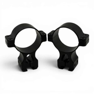 Bruno Rings - 34mm for 3/8 Dovetail Only - Double Screw - Black - 1.500" Tall Height