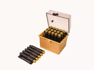 Berry's TSA Compliant Safari Ammo Box - Small Magnum - 20 Round - Clear/Tan