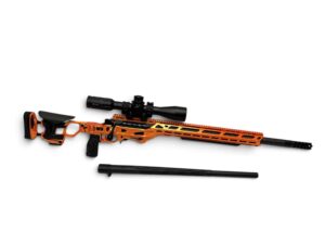 *3 DAY DISCOUNT* LIKE NEW Competition PRS Complete Rifle Package (5 Rounds Shot) - Cadex Defence CDX-30 X-LITE Lamborghini Special Edition 6.5 Creedmoor Rifle - Special Edition FX Orange, Kahles K540i 5-40x56 & Extra Barrel - No Magazine Included - Selling on Consignment 4% Credit/Debit Fee Applies